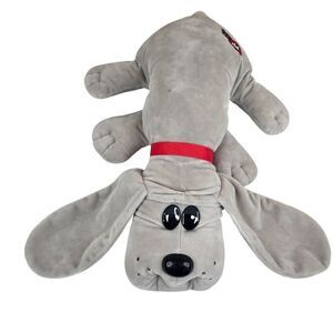 Gray Pound Puppies Huggable Plush Dog Toy Puppy Long Ears Tag